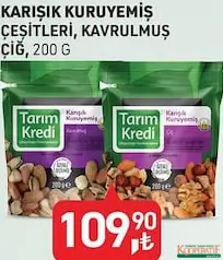 TARIM KREDİ KARIŞIK KURUYEMİŞ ÇEŞİTLERİ 200 G